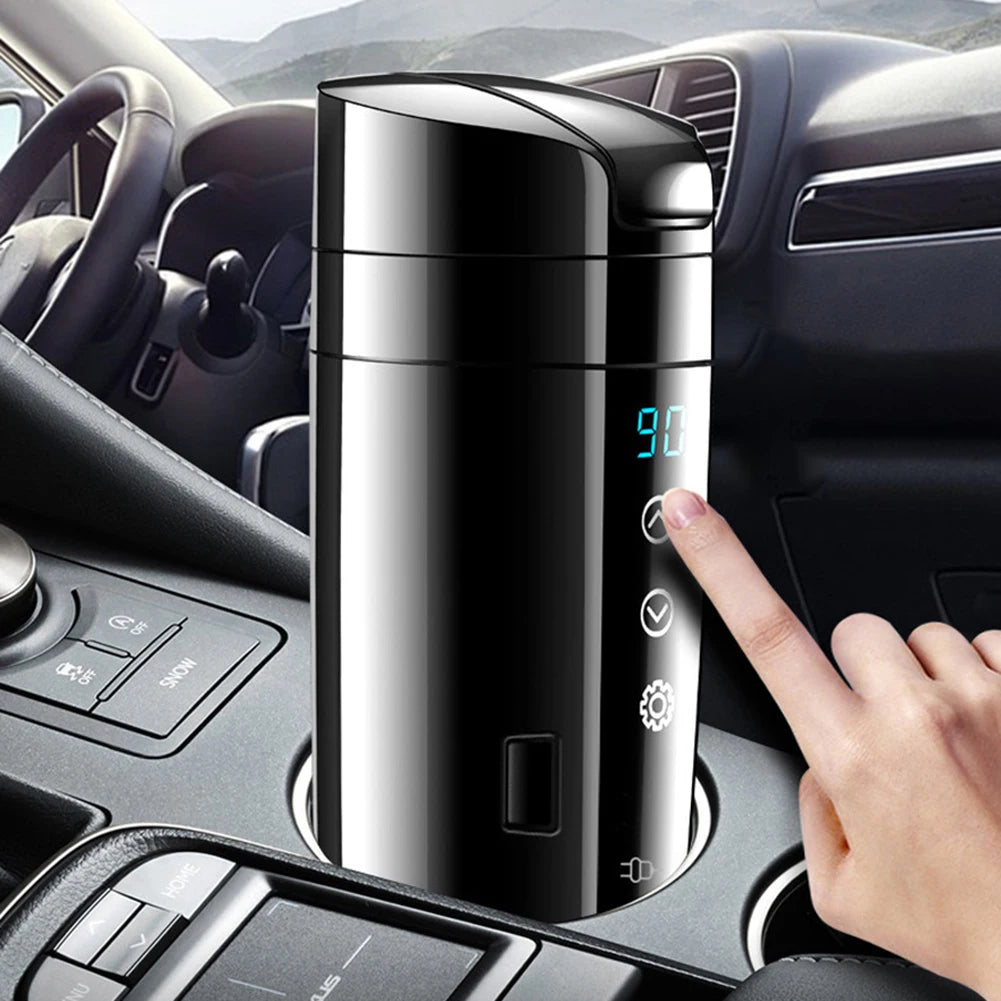 12V 24V Car Heating Cup 400ML &ndash; Digital Thermos Stainless