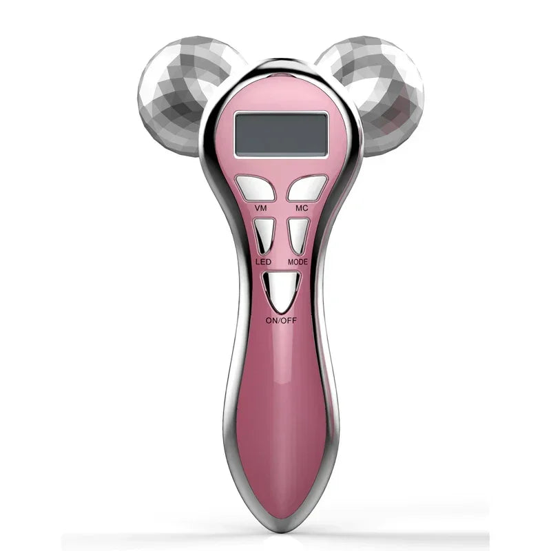 4D Micro Current Facial Massager High Frequency - Slimming Romantic Pink