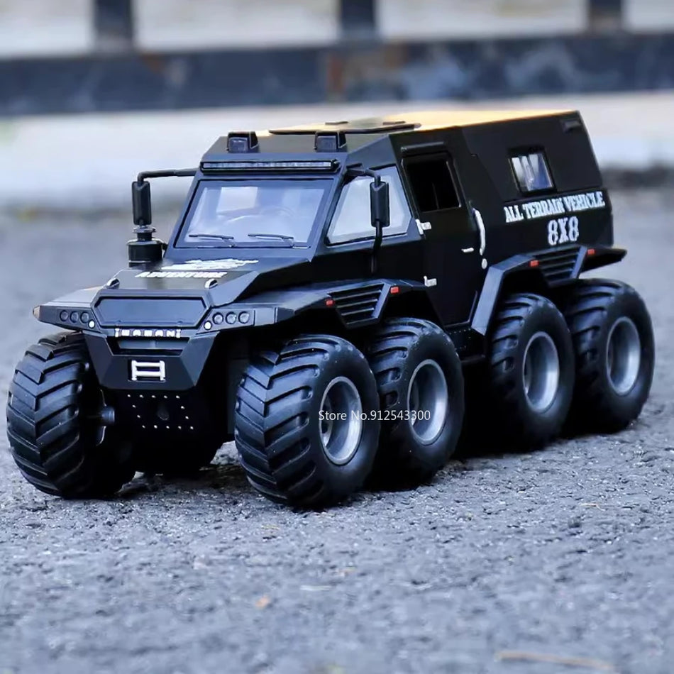 Diecast sakausējuma modeļa mērogs 1/32 Avtoros Shaman 8x8.