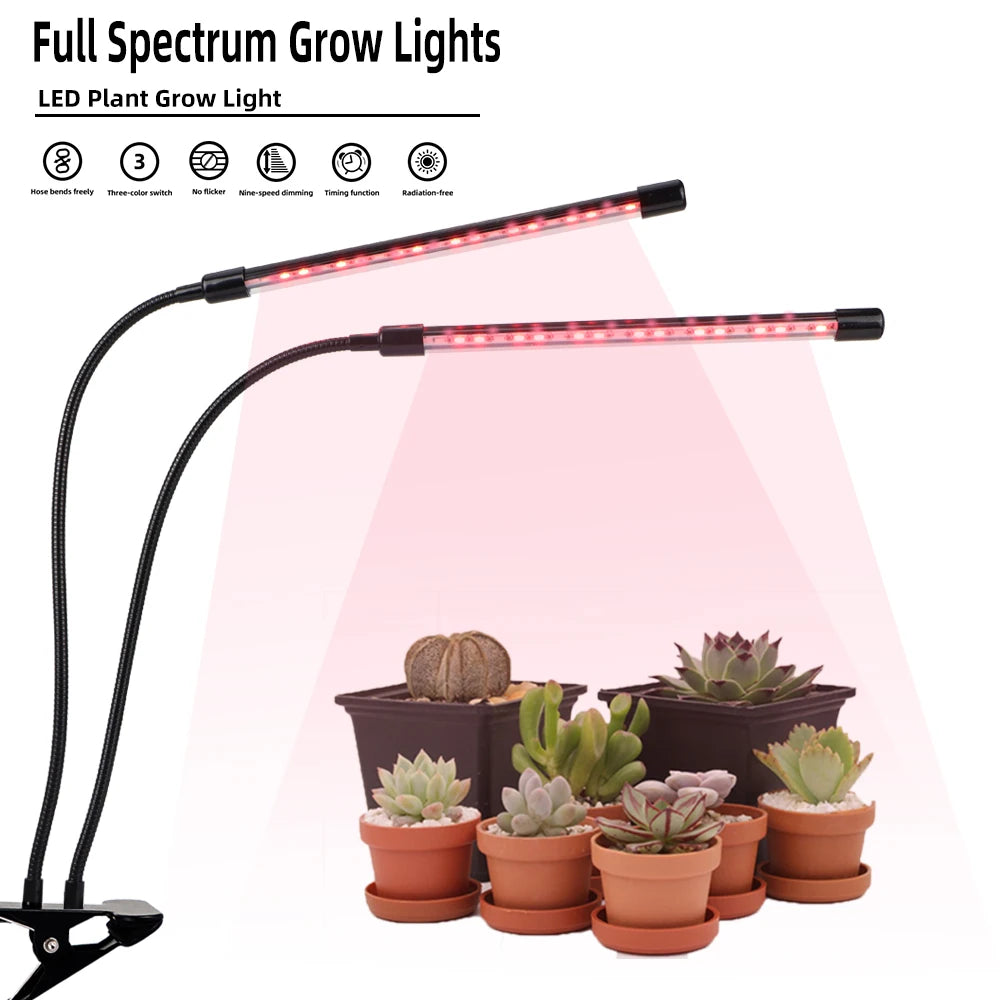Full Spectrum LED Plant Grow Light &ndash; Timing Function