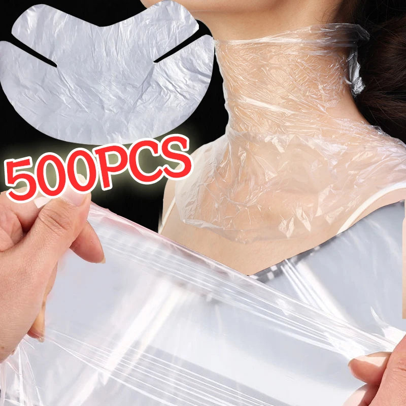 Transparent Disposable Neck Masks for Beauty Care