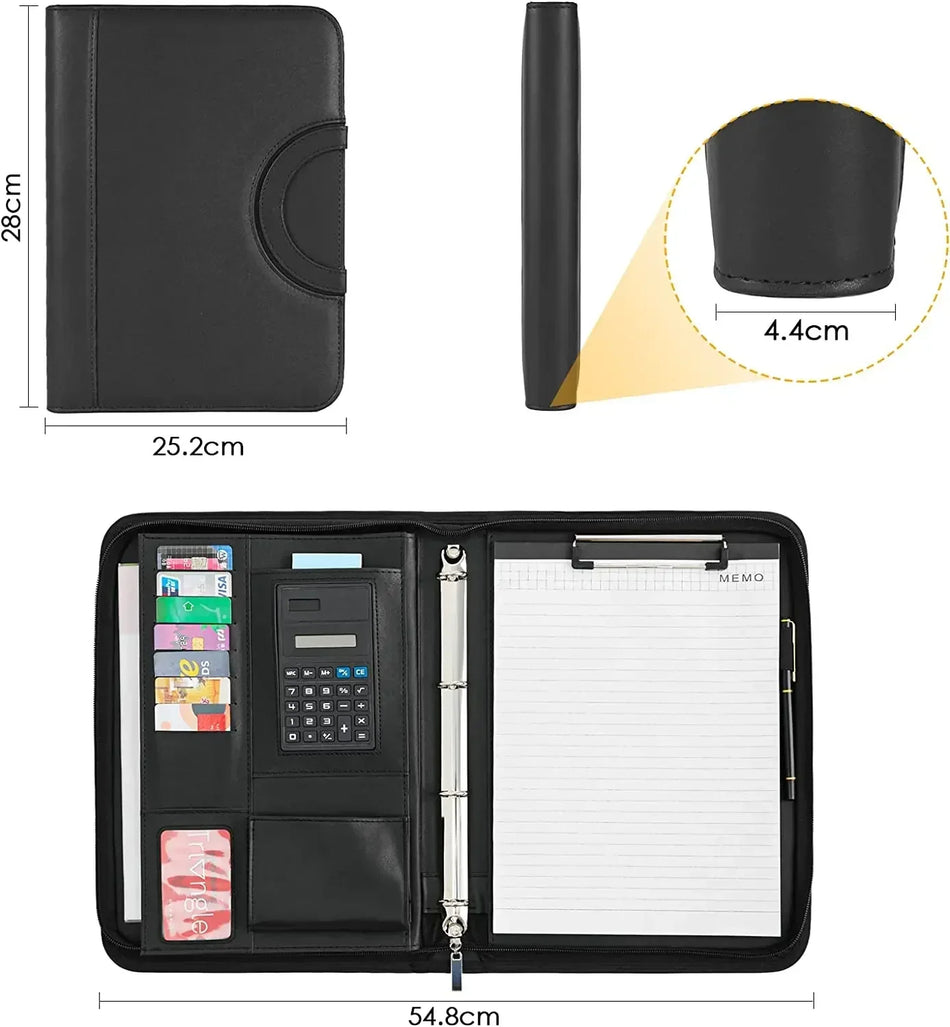 A4 Synthetisch Leren Rits Etui Waterdicht