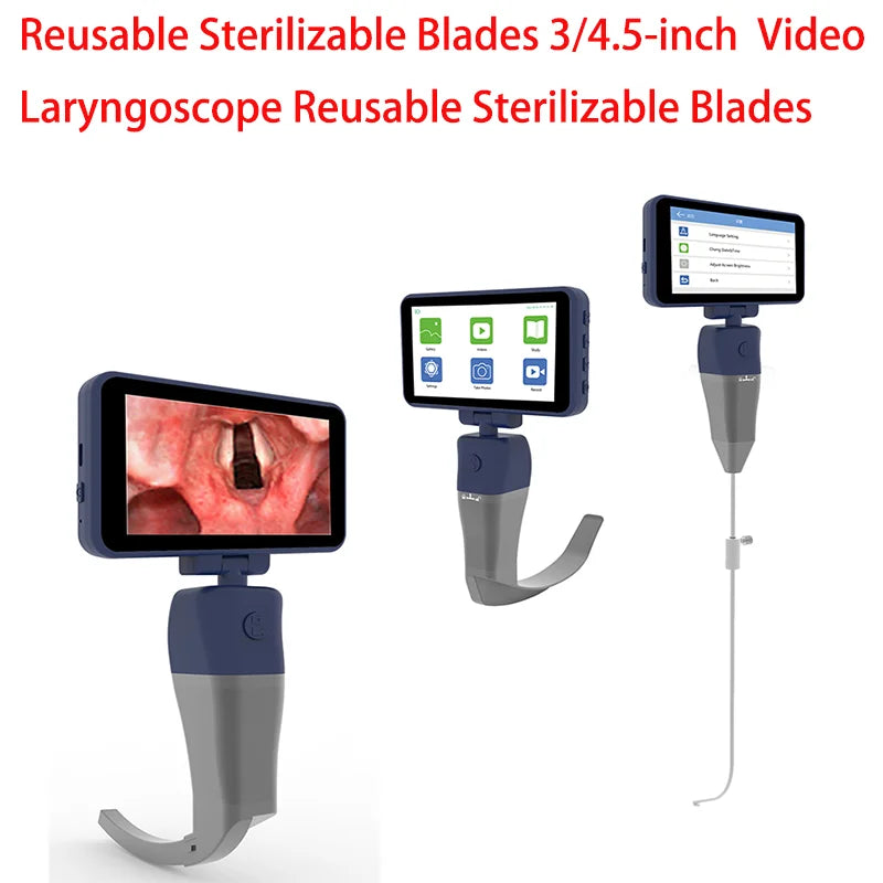 Jutiklinis Ekranas Vaizdo Laringoskopas Su Intubacijos Gidu Core