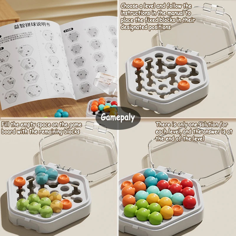 Smart 3D Bead Puzzle Strategy &ndash; Brain Game Challenge