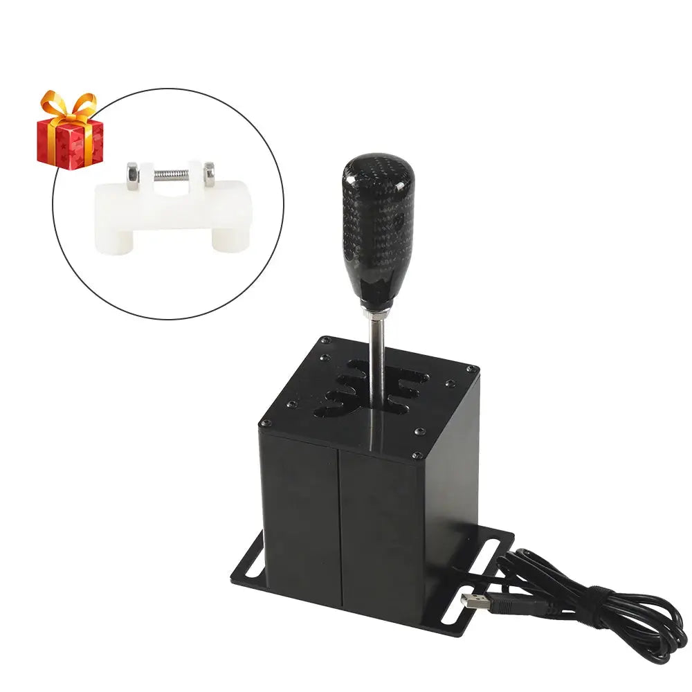 PC USB H Gear Shifter For Logitech G27 G29 G25 G920 For Thrustmaster T300RS/GT Shift Knob For ETS2 Simracing Racing Game by InterCyprus Trading Ltd