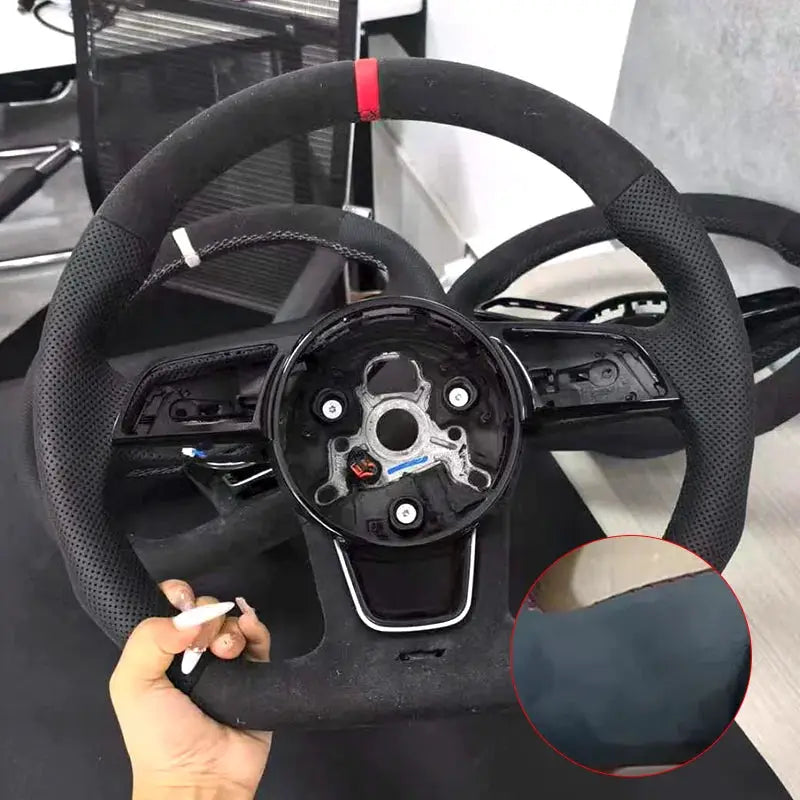 For Audi A4 B9 A3 8Y RS3 RS4 S3 S4 Customizable Steering Wheel - Performance Accessories for Specific Models by InterCyprus Trading Ltd