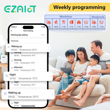 Tuya WiFi Gas Boiler Thermostat &ndash; Alexa Google Ready