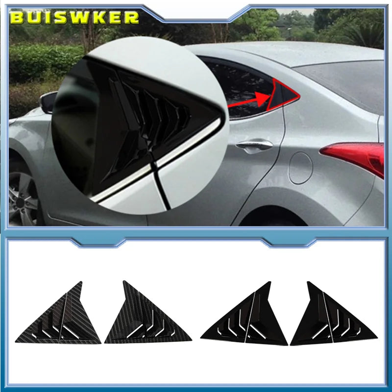 Hyundai Elantra Avante Achterraam Zijventilatie Louvers 2Stuks