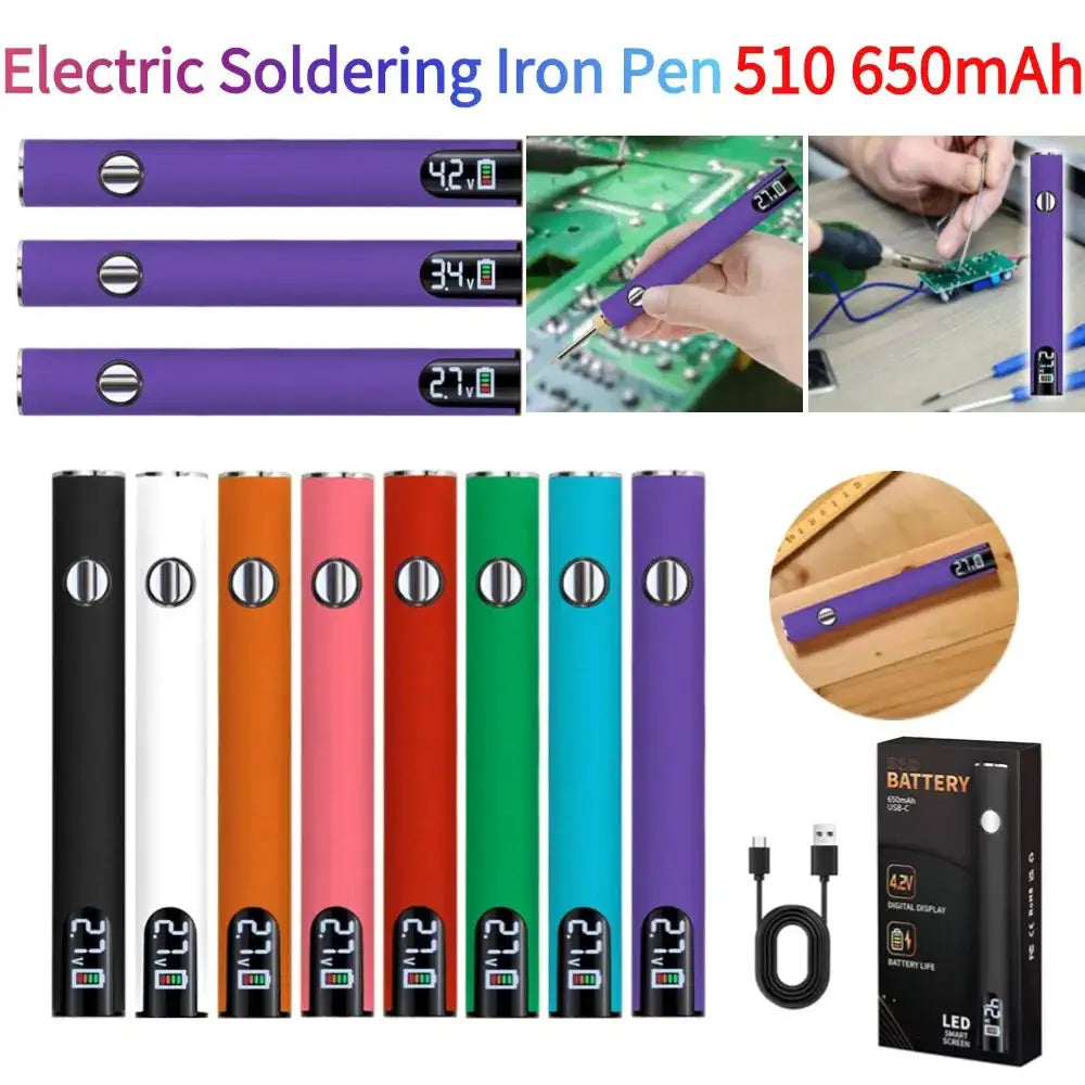 650mAh 510 Thread Pen Soldering Kit Adjustable Voltage