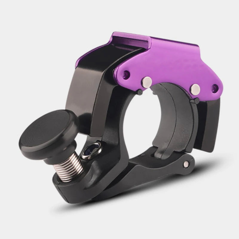Compact Stainless Steel Bicycle Bell - 5 Vibrant Colours Available P1-Purple
