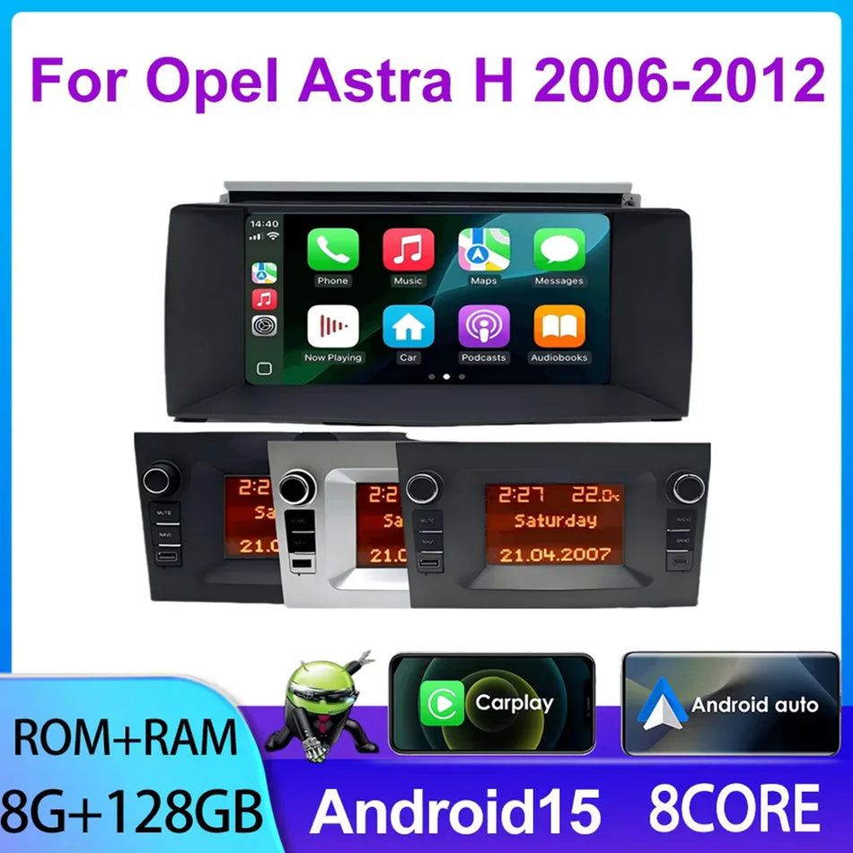 7-calowy samochodowy system nawigacji GPS z radiem do Opla Astry H 2006-2012 z bezprzewodowym CarPlay, podwójna jednostka DIN