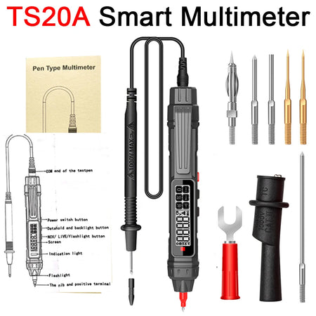 Smart Digital Multimeter 6000 Counts | High Precision Auto Range Voltage Detector TS20A Accessory 2 / CHINA