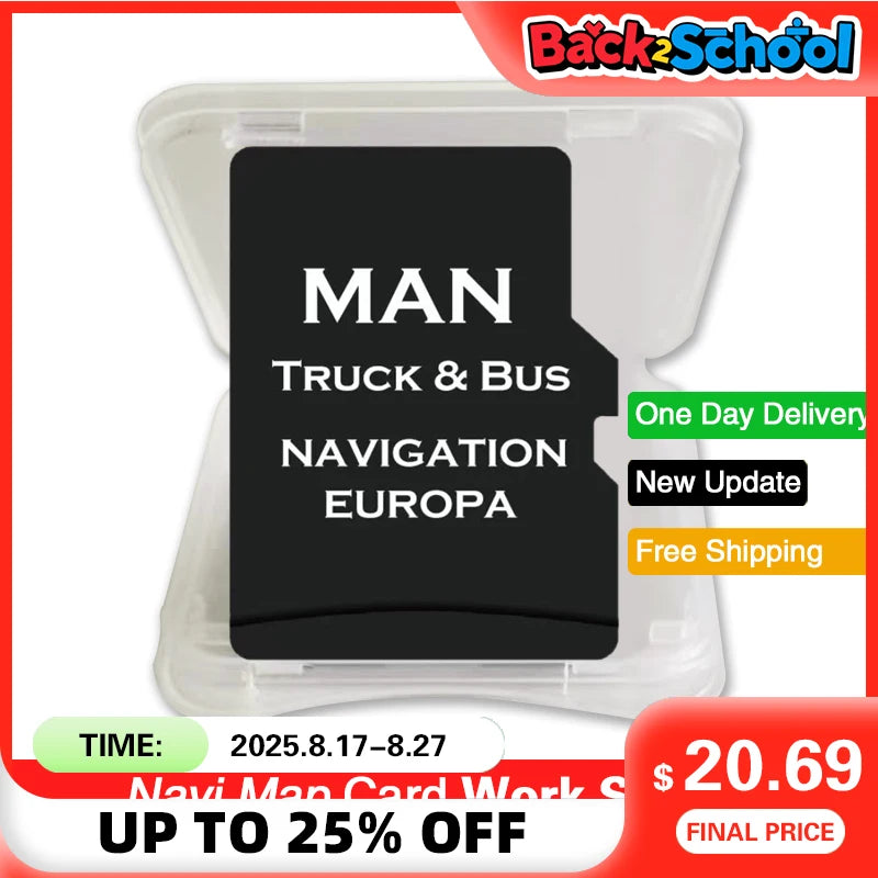 Navinesa TF Card 8GB MAN Truck Bus &ndash; Europe UK Navigation CHINA / for MAN Truck