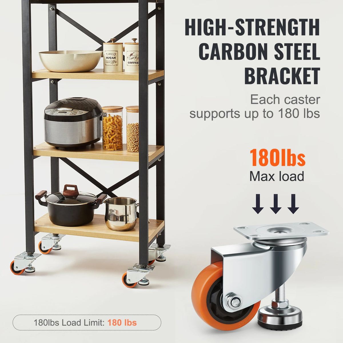 SucceBuy FJ-3CM Leveling Casters - 360 Degree Swivel