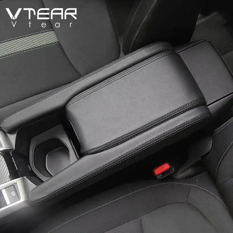 Vtear Car Armrest Cover Center Console Arm Rest Leather Anti-scratch Mat Protection Pad Accessory For Honda Civic 10th 2016-2021 by InterCyprus Trading Ltd
