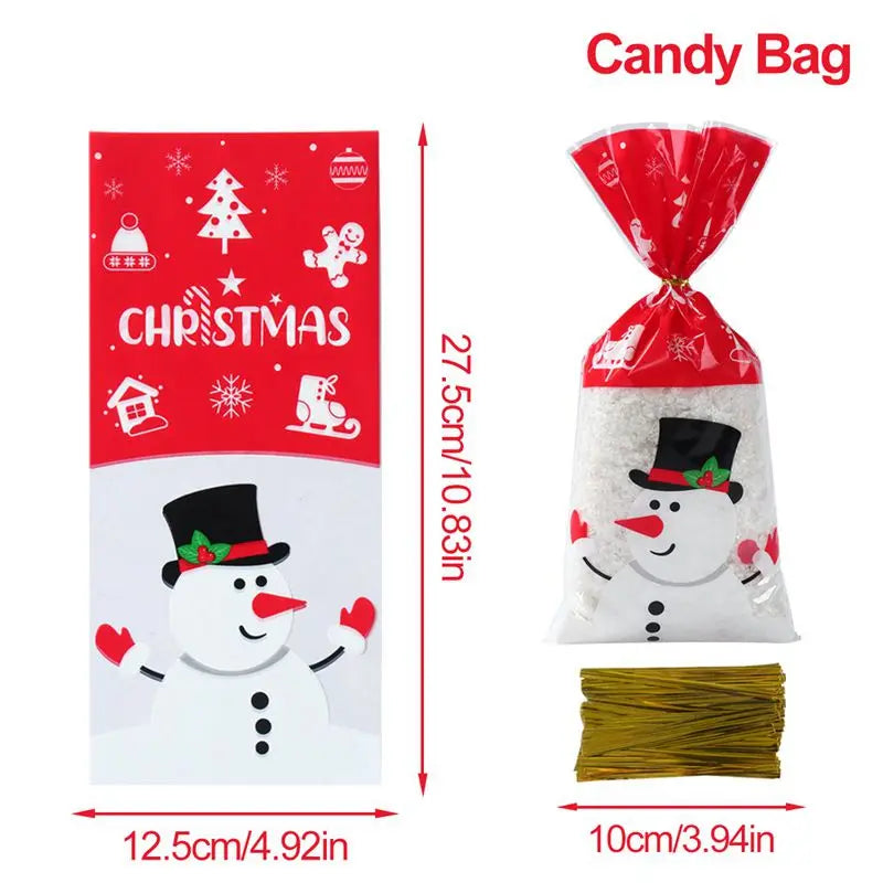 Christmas Candy Gift Bags - Santa Decoration - Huiran