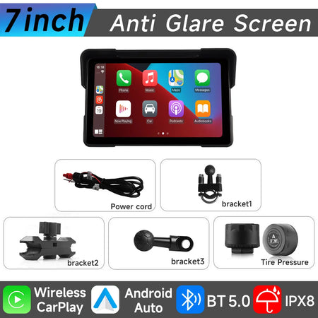 JIUYIN 7 Inch Motorcycle GPS &ndash; IPX7 Waterproof Display with Bluetooth Connectivity 7 inch TMPS / CHINA