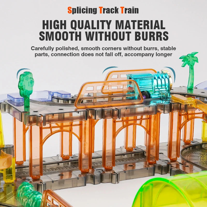 Large Railway Track Play Set &ndash; Educational DIY Assembly