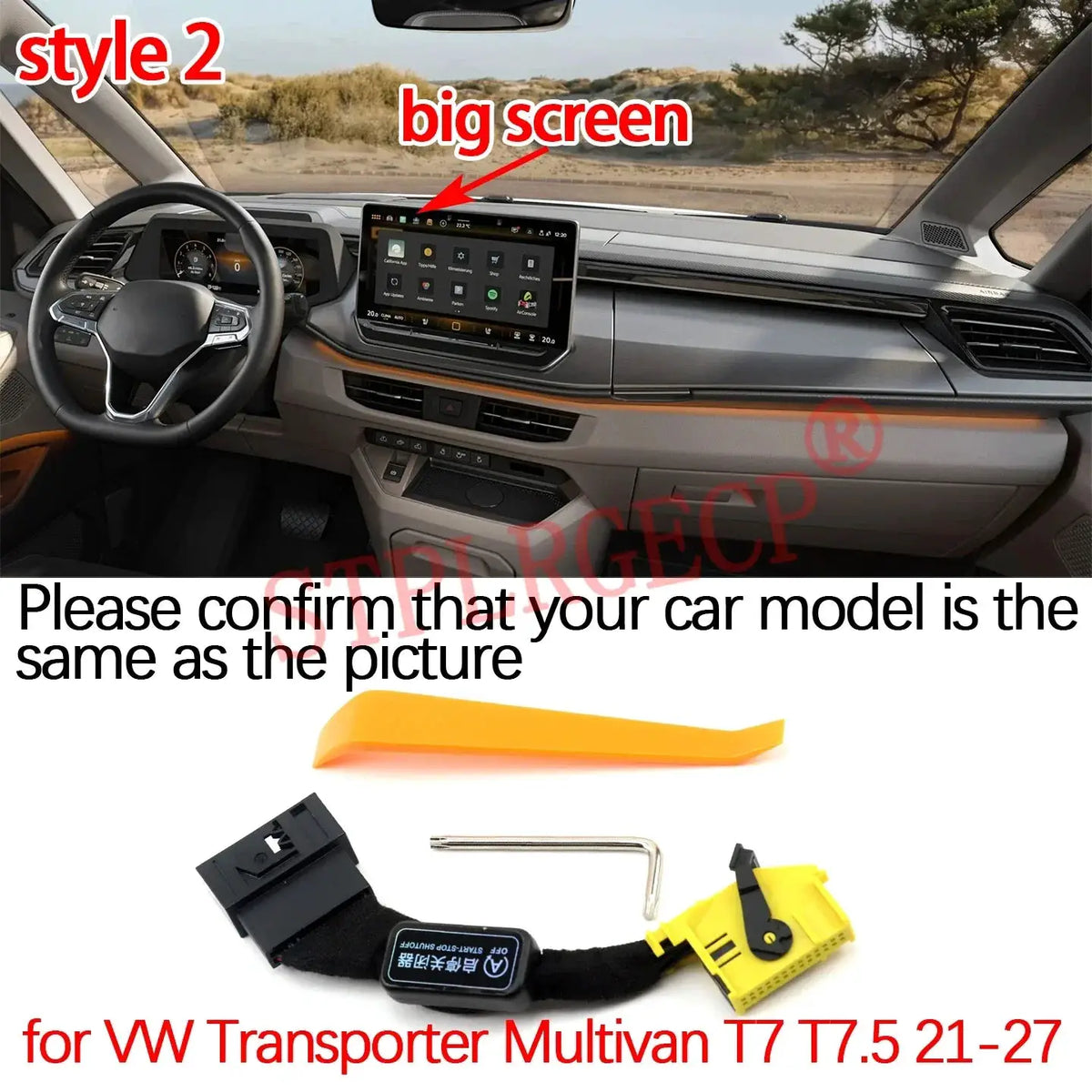 For VW Transporter California Multivan T7 T7.5 2021-2027 Automatic Stop Start Engine System Off Cable Plug and Play Eliminator by InterCyprus Trading Ltd