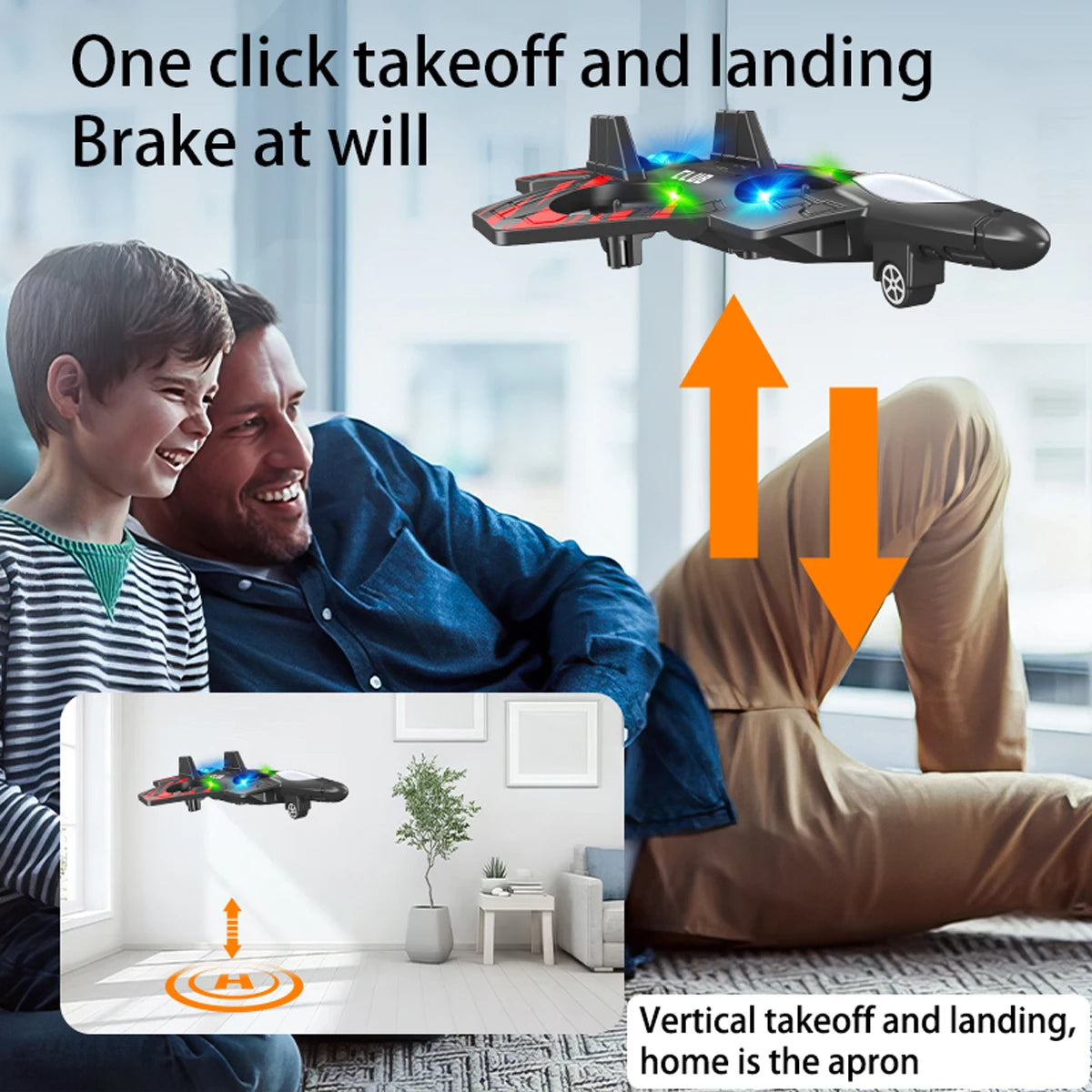 Airmodel Gravity Glider &ndash; Colorful Lights with Fall Resistant Design