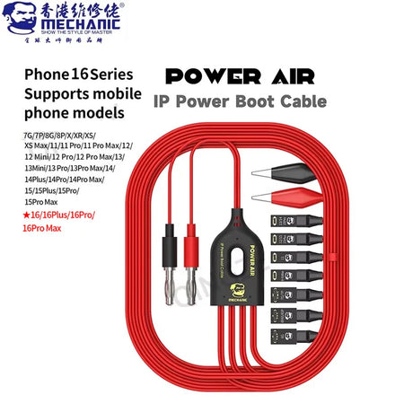 MECHANIC POWER Air Power Boot Cable &ndash; Precise Current Test for iPhone 7 to 16 Pro Max POWER Air