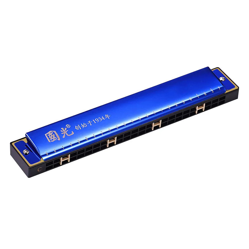 Guoguang Tremolo 24 Hole Harmonica Key C &ndash; With Case
