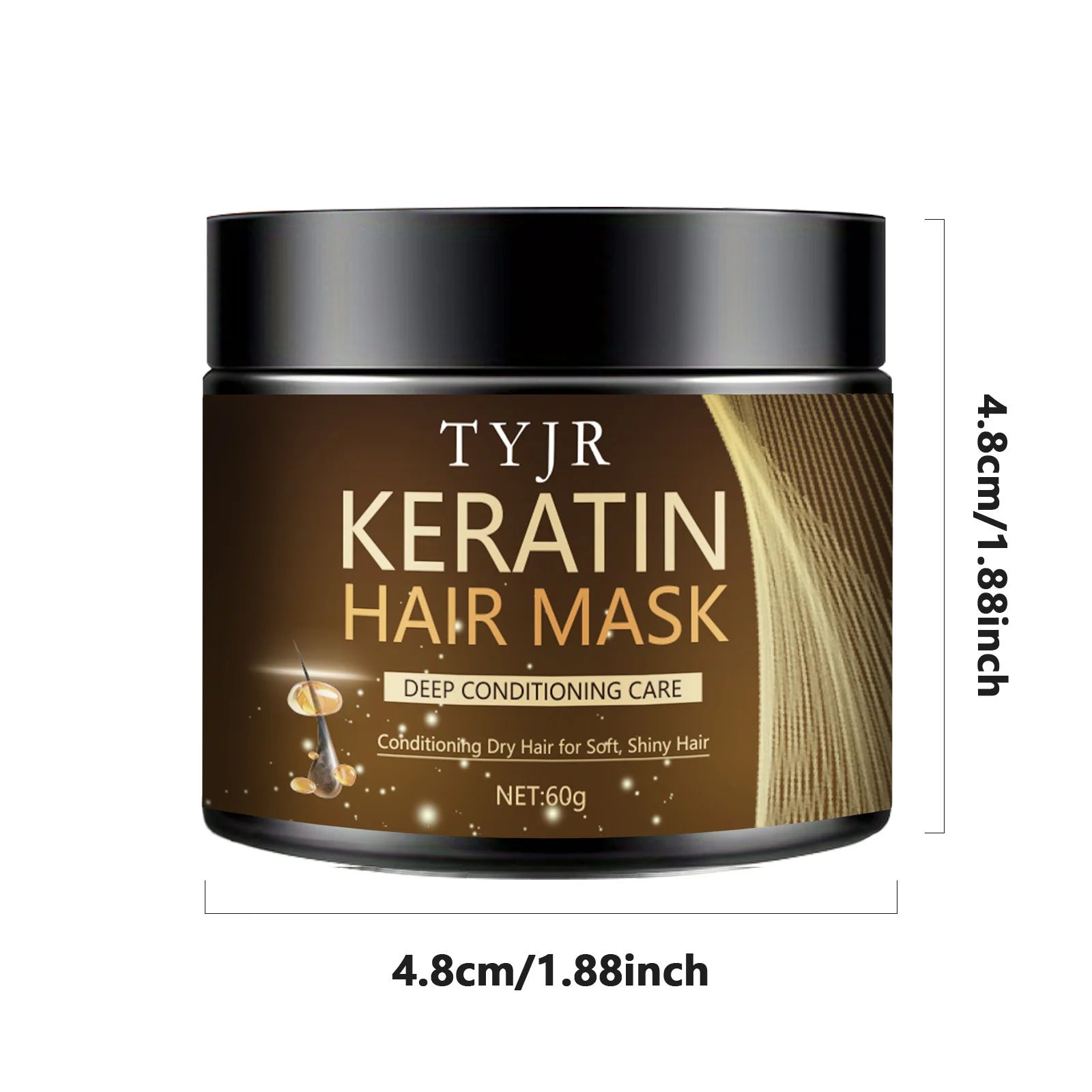 Keratin Hair Mask &ndash; Deep Moisturizing Repair for Dry Frizzy Hair