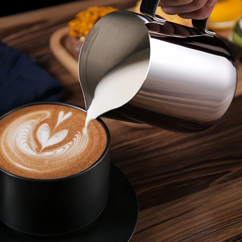 WUWANLI Stainless Steel Coffee Milk Frother Jug &ndash; Professional Barista Quality