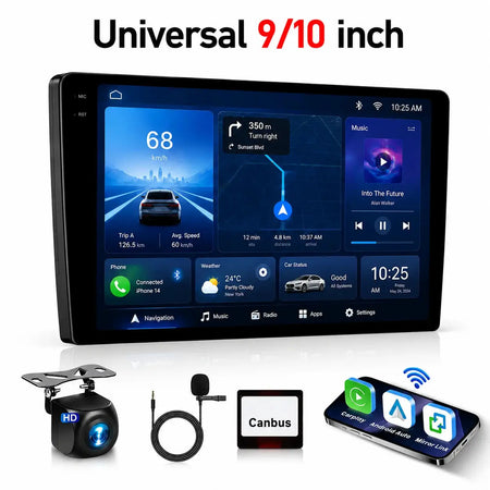2 Din Car Stereo With GPS and CarPlay for Volkswagen Golf Polo Passat by InterCyprus Trading Ltd