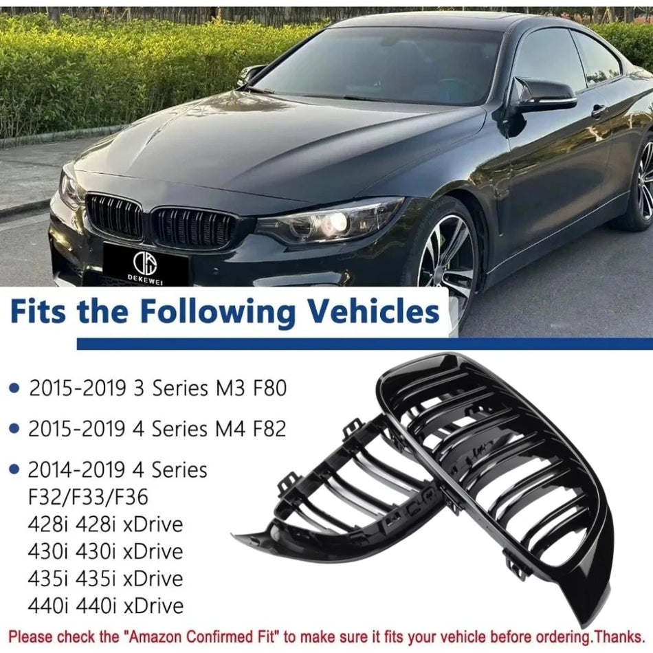 BMW F32 F33 F36 F80 F82 Läikiv Must Esimene Neeruvõre Ribad M4 Stiil