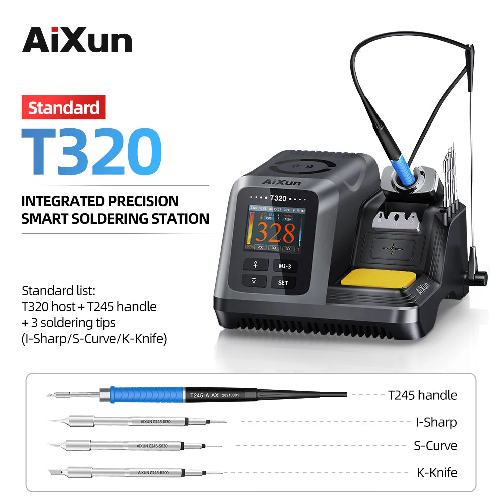 AIXUN T320 Soldering Station 200W &ndash; Smart Temp Control T320 T245 3 TIPs / 110v
