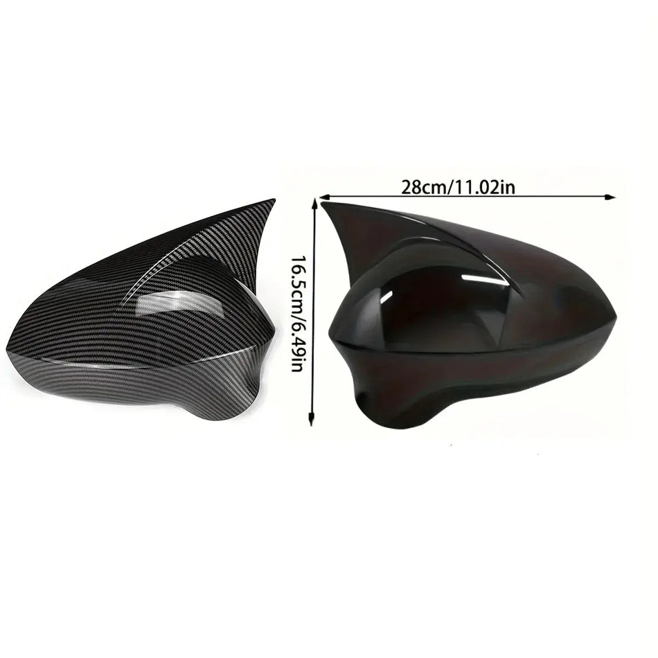 Horn Style ABS Mirror Cover Caps For Hyundai Tucson 2015-2020 by InterCyprus Trading Ltd