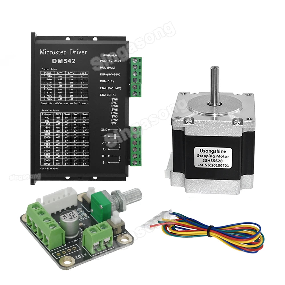 Nema 23 23HS5628 Stepper Motor &ndash; Exceptional Precision and Control with DM542 / 23HS5628-6.35