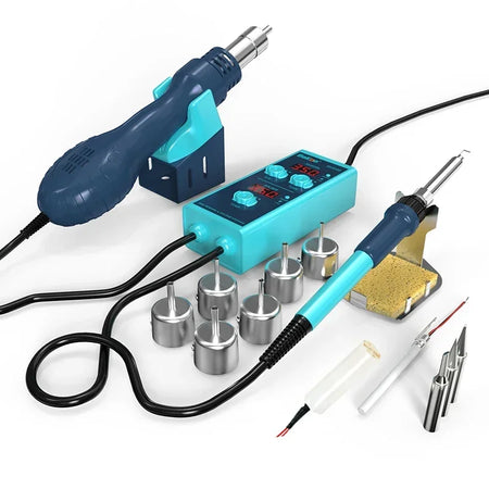 Bakon BK858E 2 In 1 Hot Air Rework Station &ndash; Auto Sleep Mode BK858E Set 2 / EU plug 220V