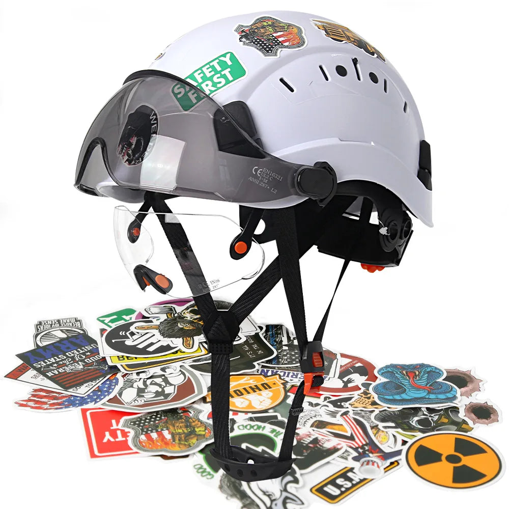 SF06/CR08 &ndash; CE ABS Safety Helmet With Visor And Goggles