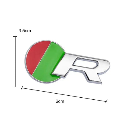 Jaguar R Logo Front Grill Chrome Emblem For Jaguar