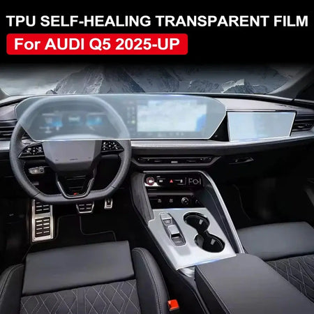 Pre Cut TPU Center Console Protective Film With Self Healing For Audi Q5 2025 by InterCyprus Trading Ltd