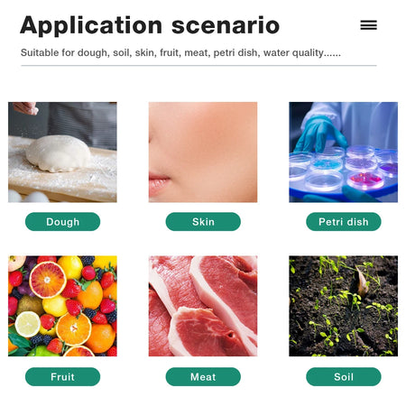 Flat Probe Digital Food PH Meter &ndash; Backlit Easy Readouts