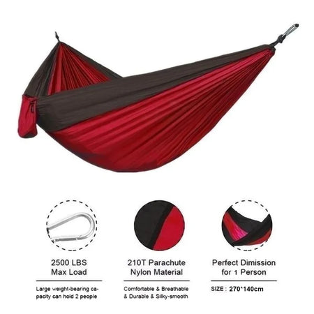 HM-001 &ndash; Portable Durable Hammock With Parachute Fabric