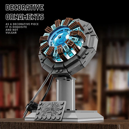 Build Your Own Iron Robot Mecha Man - Nuclear Reactor Light-Up Building Blocks | Perfect Gifts for Kids