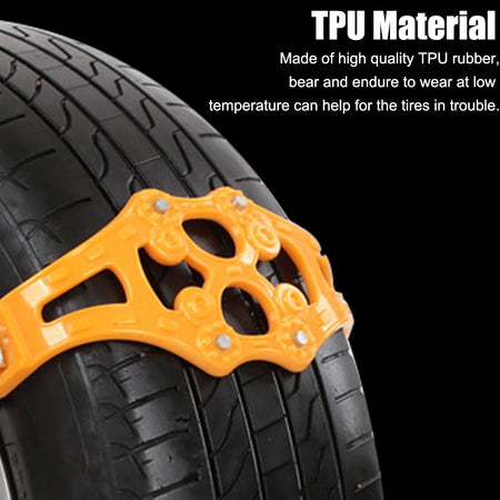 Double Buckle TPU Snow Chains Kit &ndash; All Weather Traction