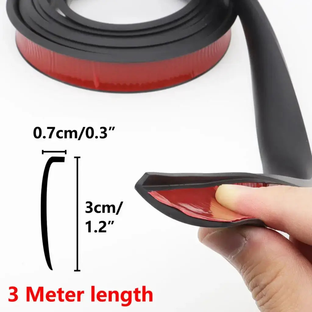 Universal Fender Flare Car Wheel Eyebrow Protector Lip Wheel-arch Trim Arch Extenders Decorative Scratch Proof Rubber Seal Strip by InterCyprus Trading Ltd