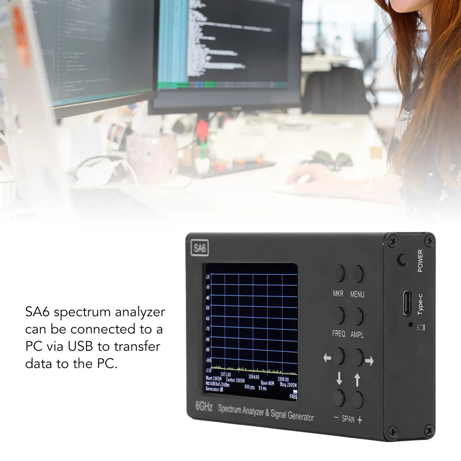 SA6 Generator &ndash; 3.2in Color Touchscreen Spectrum Analyzer