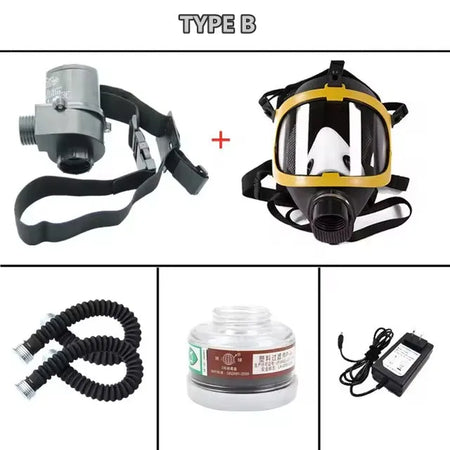 Electric Full Face Mask Electric Pump &ndash; Low Weight Design TYPE 3