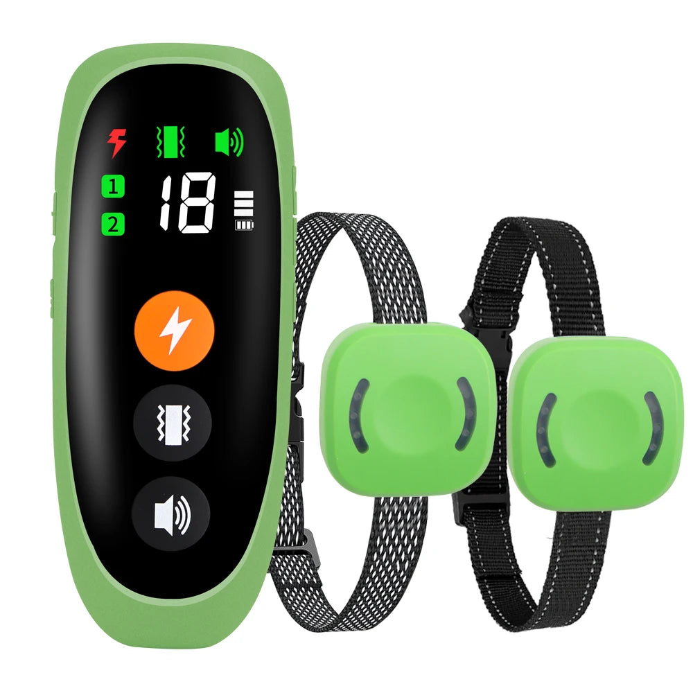 800m Electric Dog Training Collar &ndash; LCD Display Remote Two set A