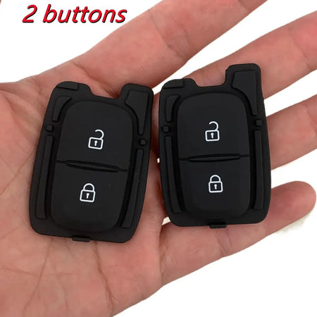 10pcs/lot 2/3 Buttons Rubber Button Pad Replacement for Renault 2 Buttons Remote Key Shell by InterCyprus Trading Ltd