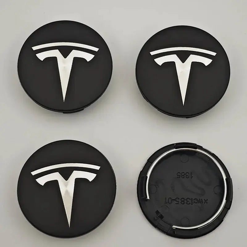 4 pcs/set suitable for Tesla Model 3 Y S X wheel center cap badge, modified wheel hub cap ABS 56mm Tesla original car wheel cent by InterCyprus Trading Ltd