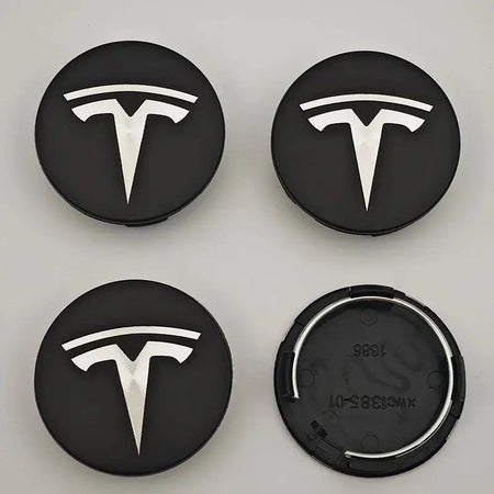 4 pcs/set suitable for Tesla Model 3 Y S X wheel center cap badge, modified wheel hub cap ABS 56mm Tesla original car wheel cent by InterCyprus Trading Ltd