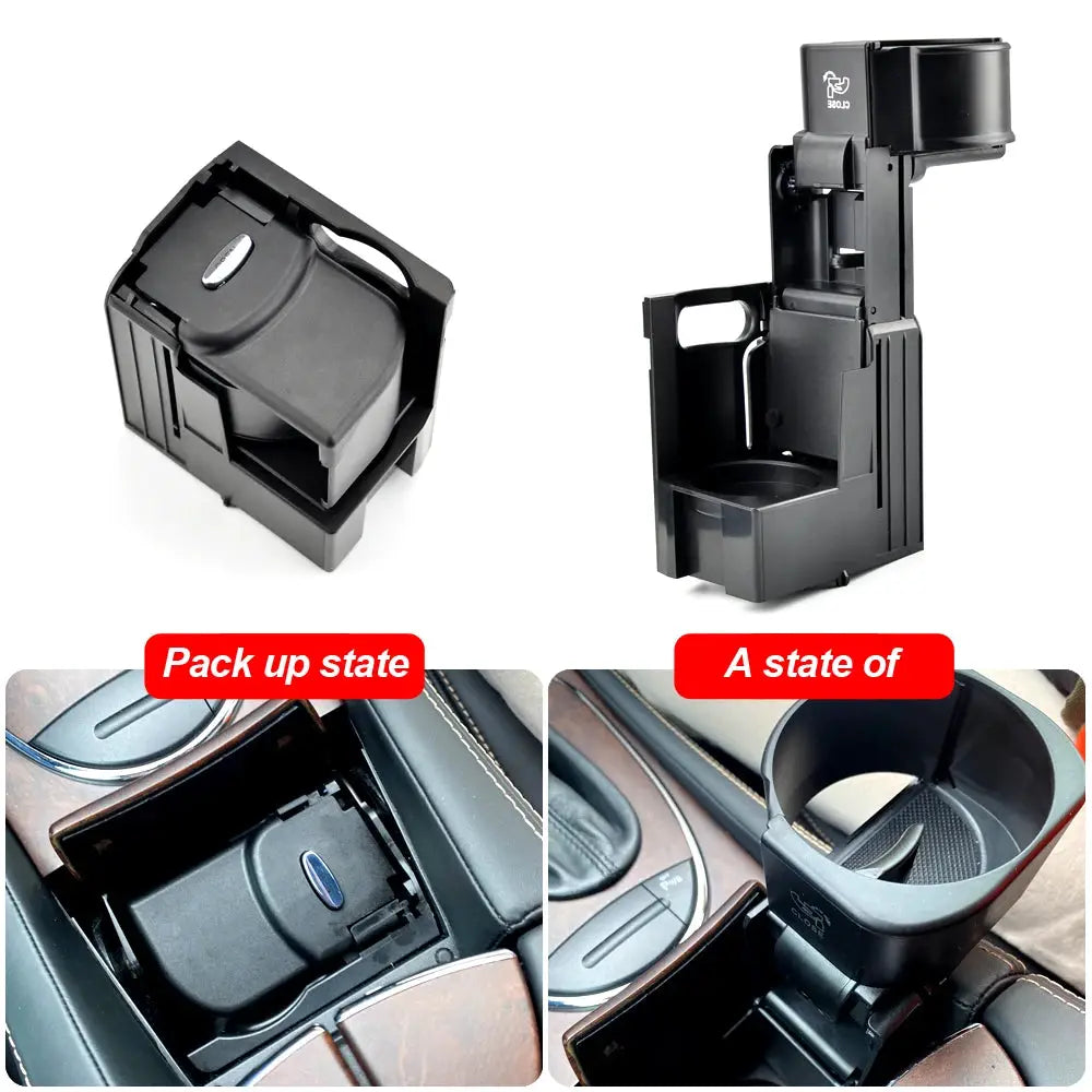 Cup Holder Black For Mercedes-Benz W211 E-Class W219 CLS by InterCyprus Trading Ltd