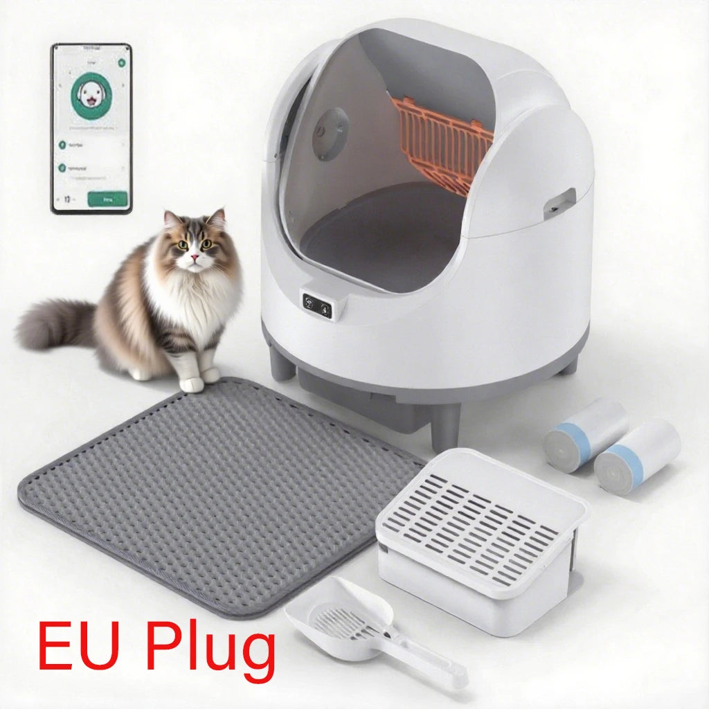 Smart Self Cleaning Cat Litter Box EU Plug Pro &ndash; Odor Guard